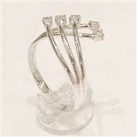 Anello Donna in Oro bianco Zircone Vidali Gioielli ANOR-1-34